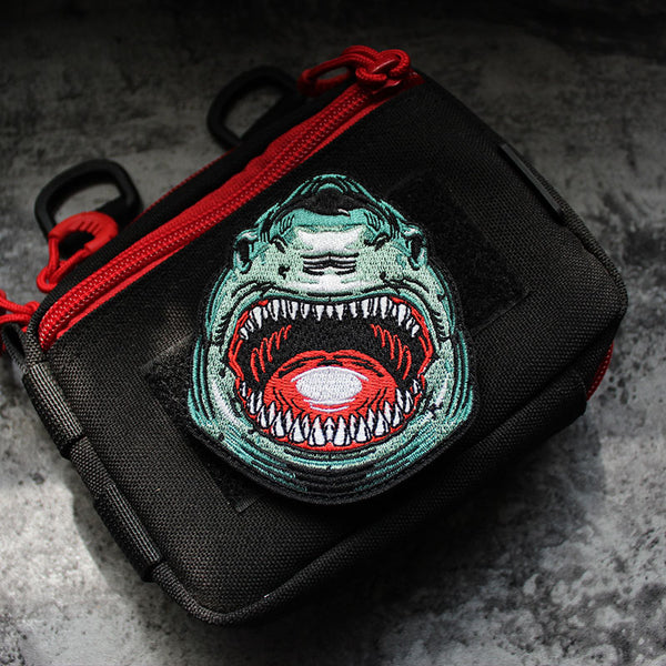 Shark 'Mouth Open | Head' Embroidered Velcro Patch