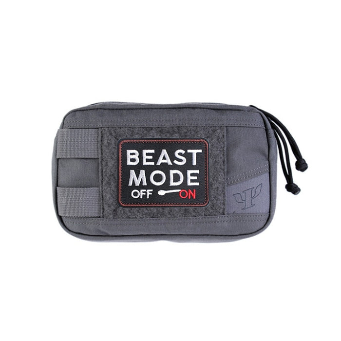 Cool 'Beast Mode | Off On' Embroidered Velcro Patch
