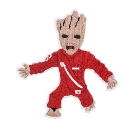 Baby Groot 'Red Outfit | Screaming' Embroidered Patch