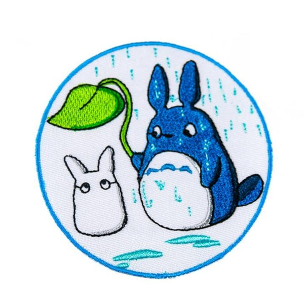 My Neighbor Totoro 'Chu and Chibi | Raining' Embroidered Patch