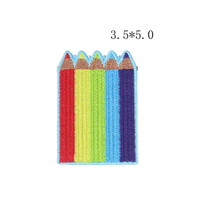 Cute Colored Pencils Embroidered Patch