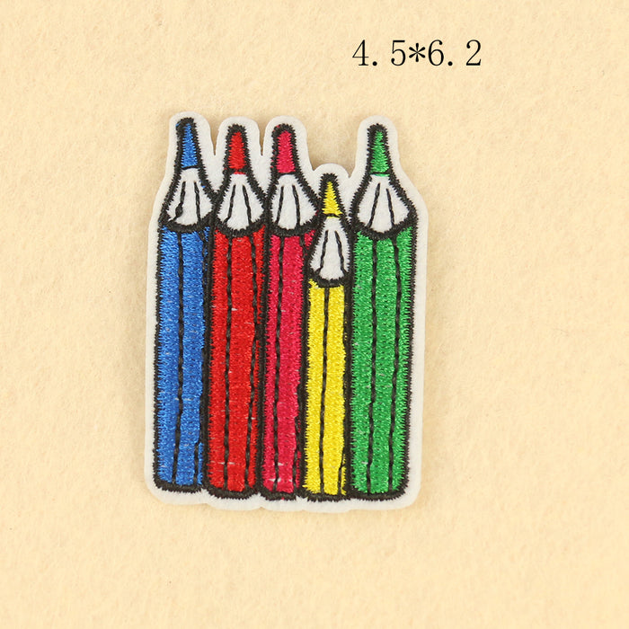 Cute Colored Pencils '1.0' Embroidered Patch