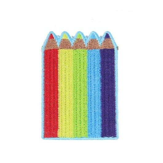 Cute Colored Pencils Embroidered Patch