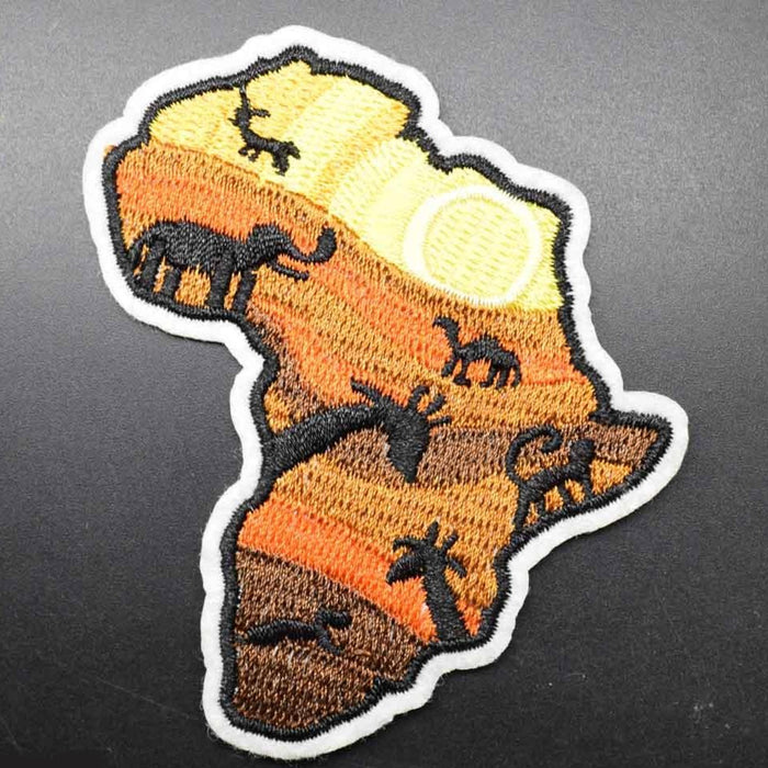 World Continent 'Africa | Map' Embroidered Patch