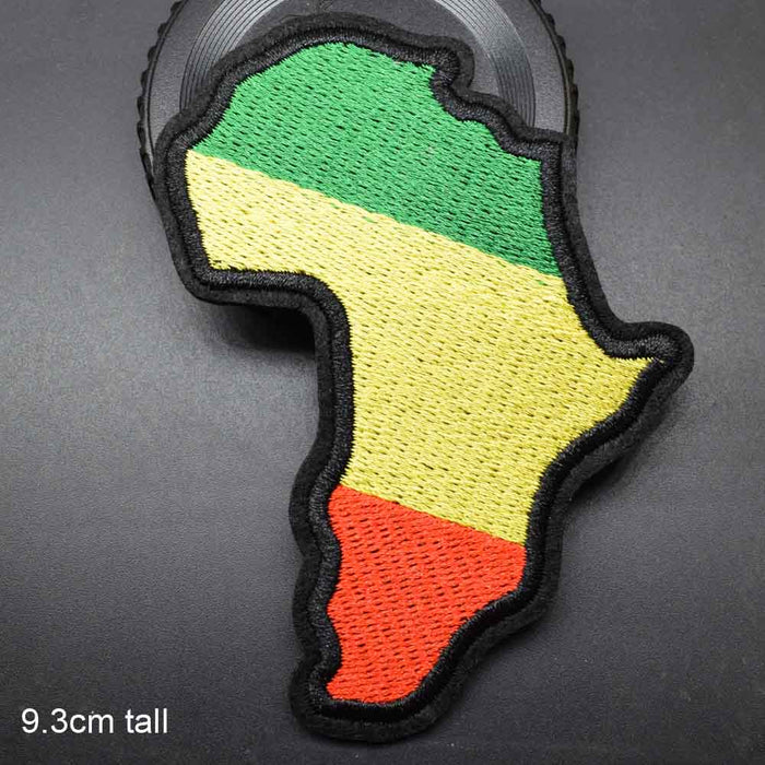 World Continent 'Africa | Flag' Embroidered Patch