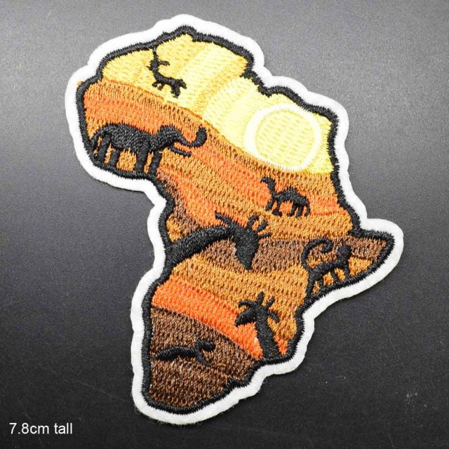 World Continent 'Africa | Safari' Embroidered Patch