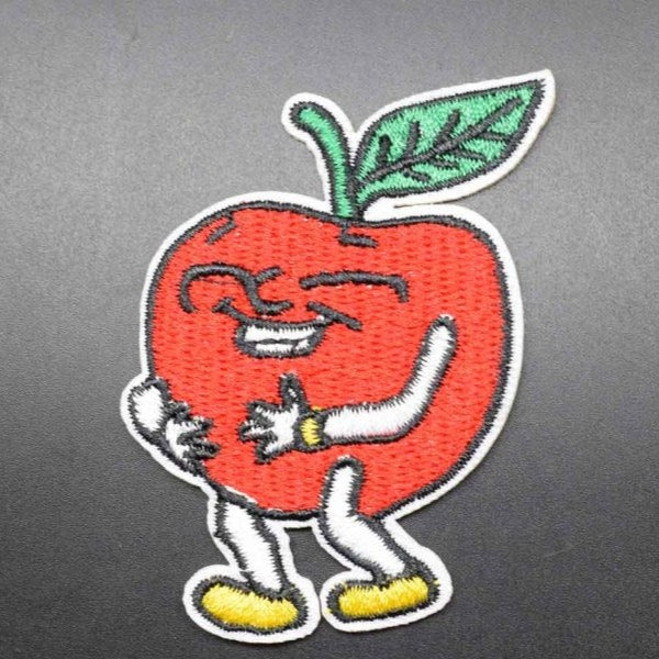 Fruit 'Laughing Apple' Embroidered Patch