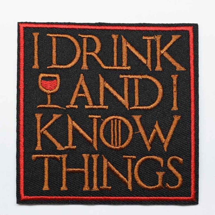 Game of Thrones 'Tyrion | I Drink and I Know Things' Embroidered Patch