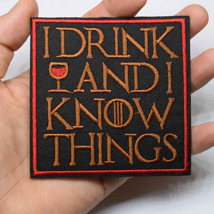 Game of Thrones 'Tyrion | I Drink and I Know Things' Embroidered Patch