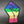 Load image into Gallery viewer, LGBT Pride &#39;Raised Fist&#39; Embroidered Patch
