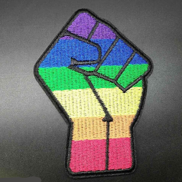 LGBT Pride 'Raised Fist' Embroidered Patch