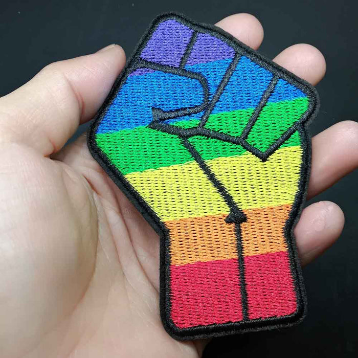 LGBT Pride 'Raised Fist' Embroidered Patch