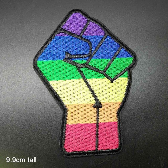 LGBT Pride 'Raised Fist' Embroidered Patch