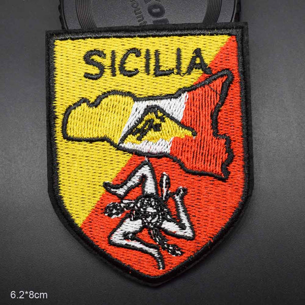 Emblem 'Sicilia | Mount Etna | Sicily Italy' Embroidered Patch