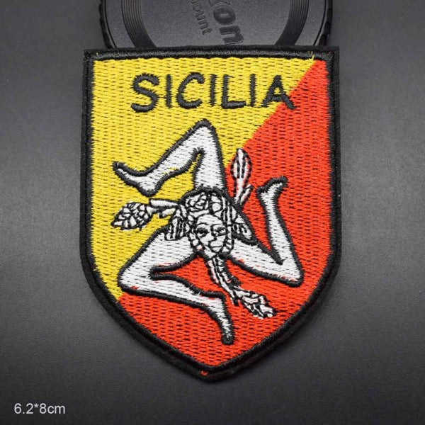 Emblem 'Sicilia | Sicily Italy' Embroidered Patch