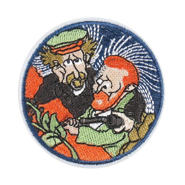 Painting 'Vincent Van Gogh & Dr. Gachet | Gun' Embroidered Patch