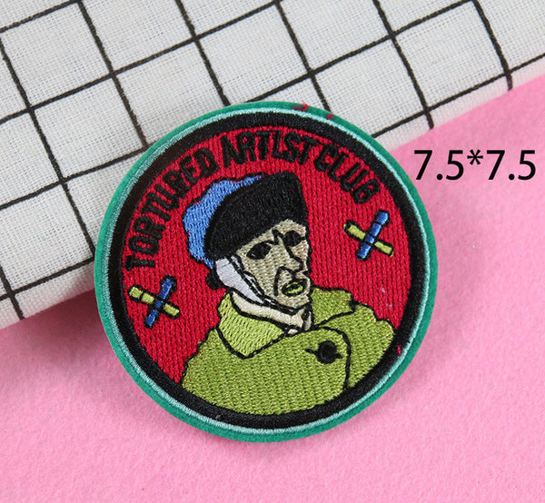 Painting 'Vincent Van Gogh | Tortured Artist Club' Embroidered Patch