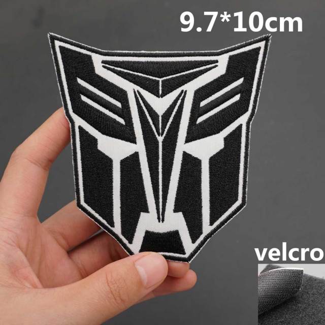Transformers 'Autobots | Black' Embroidered Velcro Patch