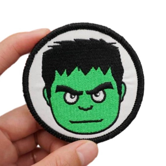 Hulk 'Serious | Head' Embroidered Velcro Patch