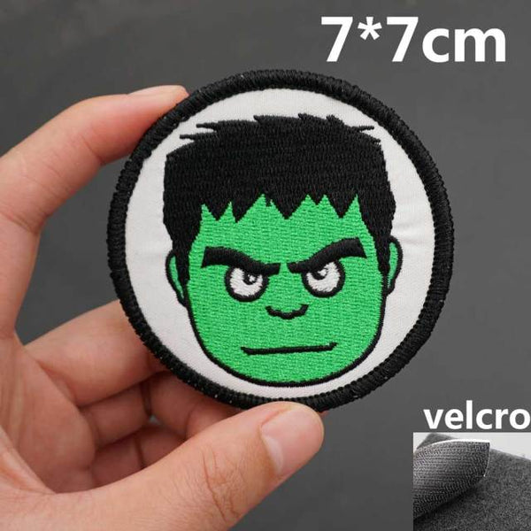 Hulk 'Serious | Head' Embroidered Velcro Patch