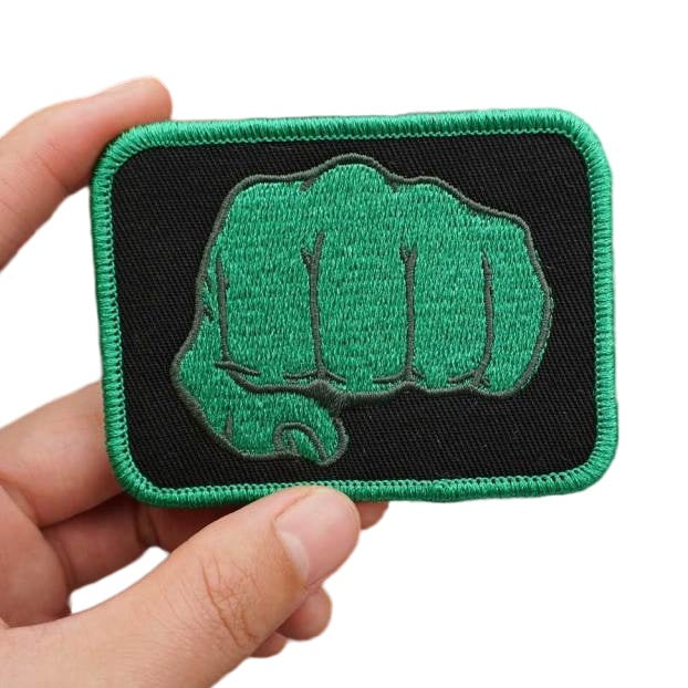 Hulk 'Left Hand Fist' Embroidered Velcro Patch