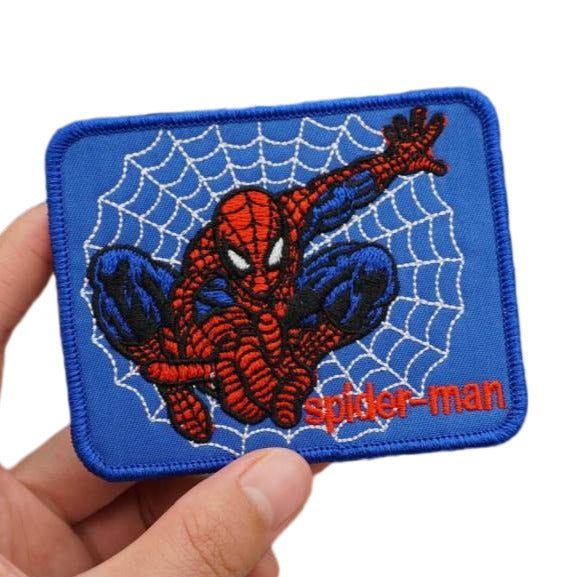 Spider Man 'Landing Pose | Spider Web' Embroidered Velcro Patch