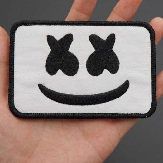 Cute 'Marshmello Logo' Embroidered Patch