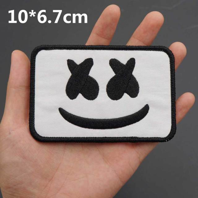 Cute 'Marshmello Logo' Embroidered Patch