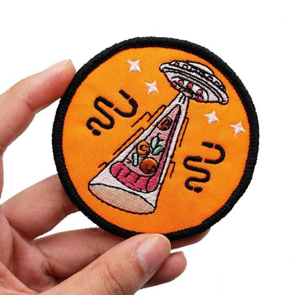 Lightyear 'UFO | Pizza' Embroidered Velcro Patch