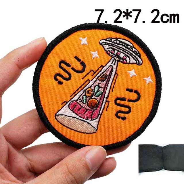 Lightyear 'UFO | Pizza' Embroidered Velcro Patch