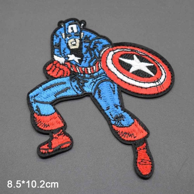 Captain America 'Fighting' Embroidered Patch