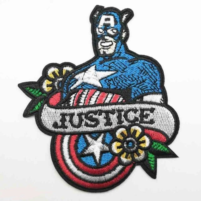 Captain America 'Justice' Embroidered Patch