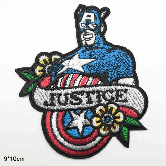 Captain America 'Justice' Embroidered Patch