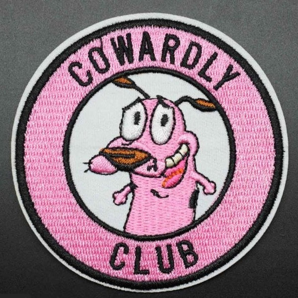 Courage the Cowardly Dog 'Cowardly Club' Embroidered Patch