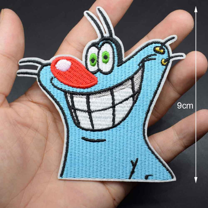 Oggy and the Cockroaches 'Oggy | Smiling' Embroidered Patch
