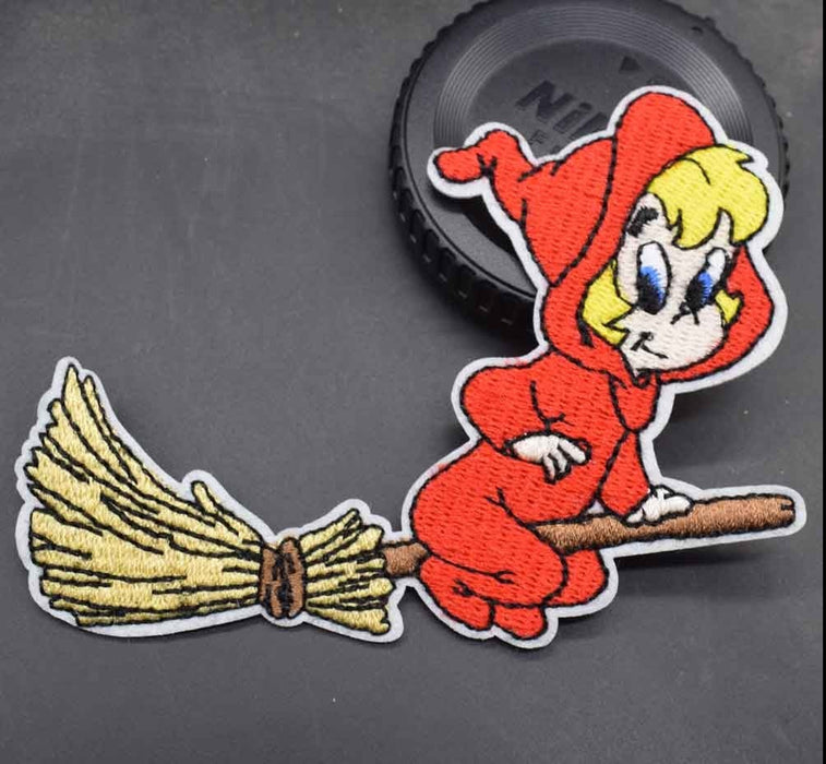 Wendy the Good Little Witch 'Broomstick' Embroidered Patch