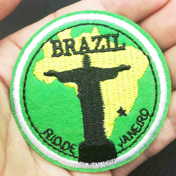 'Brazil Rio de Janeiro' Embroidered Patch