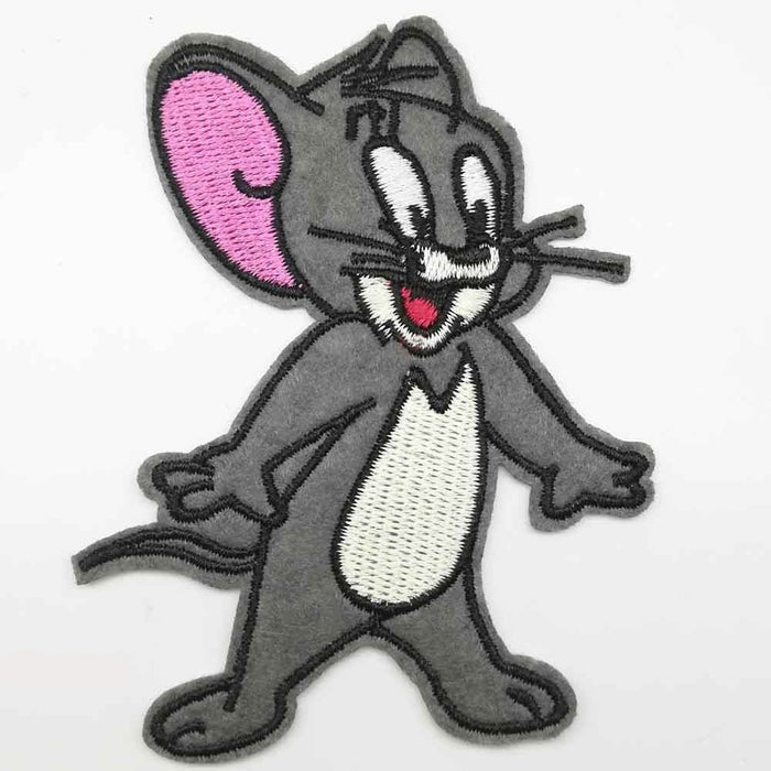 Tom and Jerry 'Nibbles | Excited' Embroidered Patch