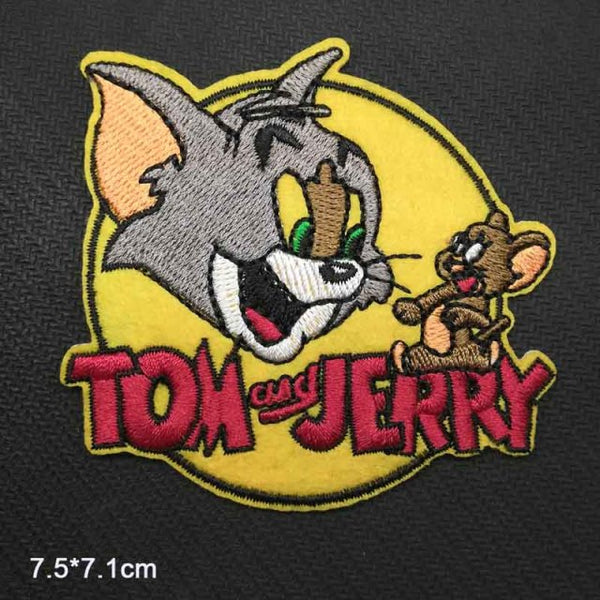 Tom and Jerry 'Logo' Embroidered Patch