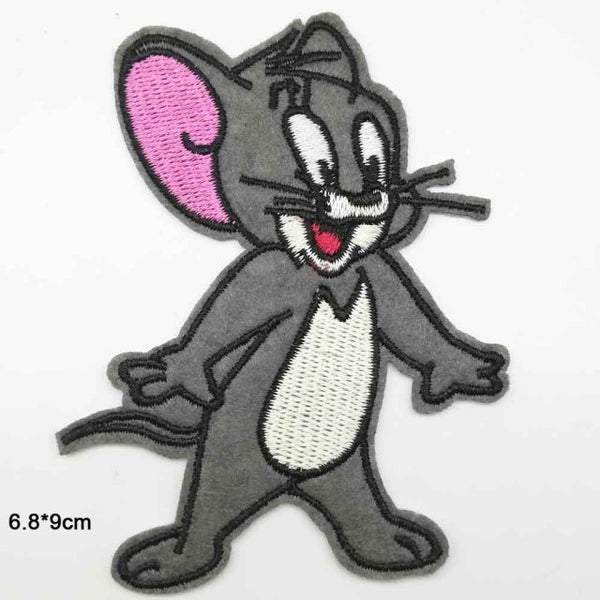 Tom and Jerry 'Nibbles | Excited' Embroidered Patch