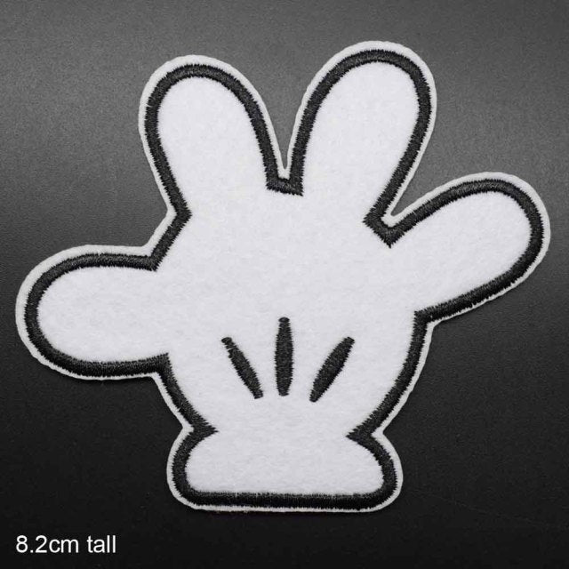 Mickey Mouse 'Right Hand' Embroidered Patch