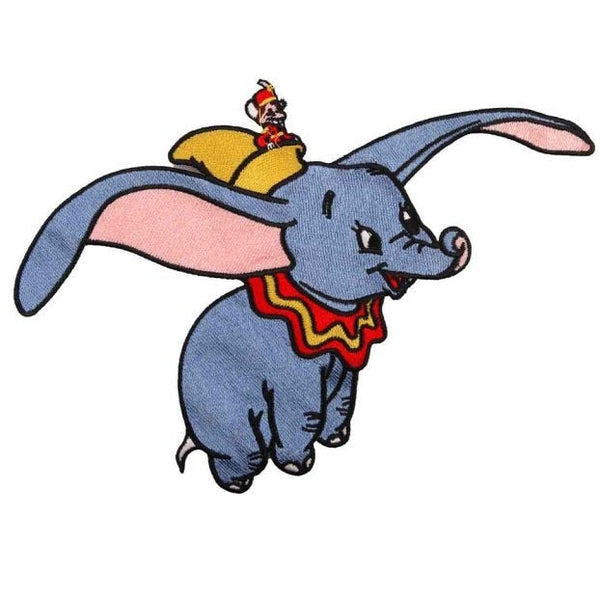 'Dumbo & Timothy Q. Mouse | Flying 1.0' Embroidered Patch