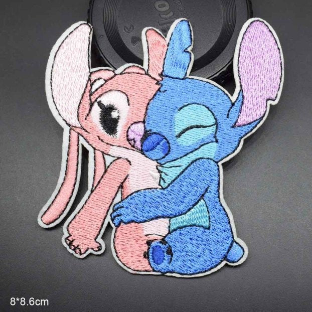Lilo & Stitch 'Angel and Stitch | Hugging 1.0' Embroidered Patch