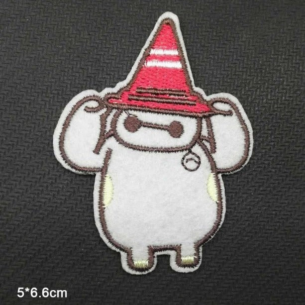 Baymax 'Red Cone Hat' Embroidered Patch