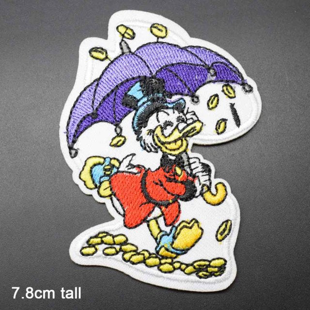 'Scrooge McDuck | Raining Gold Coins' Embroidered Patch