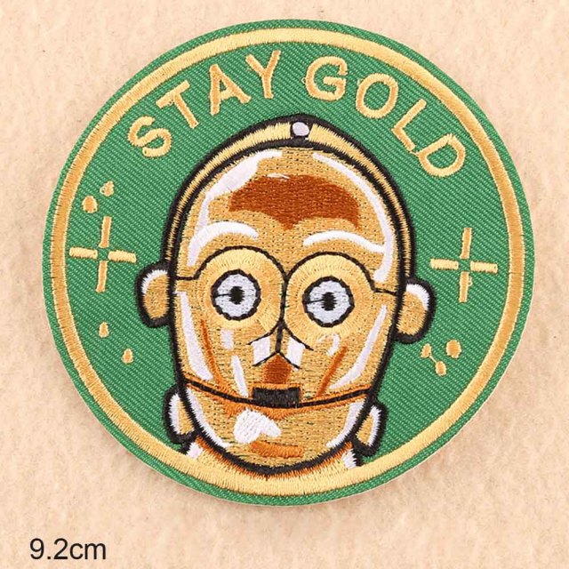 Star Wars 'C-3PO Droid | Stay Gold | Head 2.0' Embroidered Patch