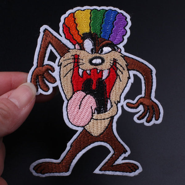 Looney Tunes 'Taz | Rainbow Hair' Embroidered Patch