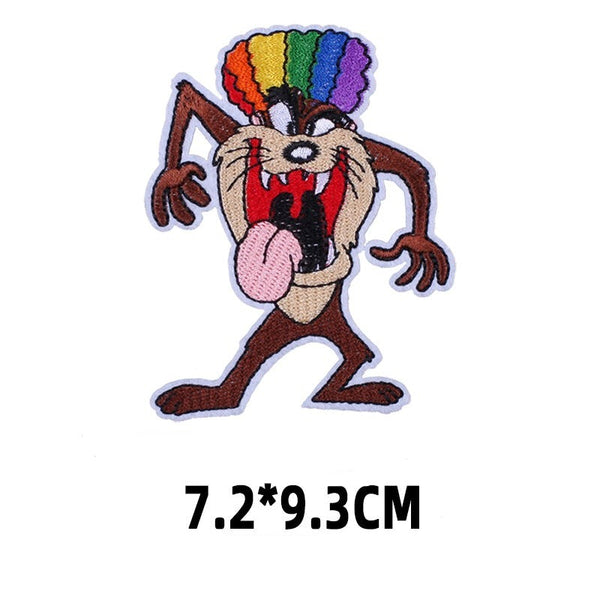 Looney Tunes 'Taz | Rainbow Hair' Embroidered Patch