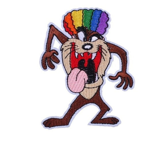 Looney Tunes 'Taz | Rainbow Hair' Embroidered Patch