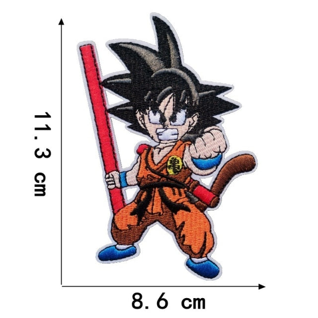 Dragon Ball Z 'Young Goku | Power Pole' Embroidered Patch